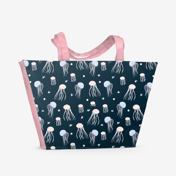 Пляжная сумка «Медузы  в море»