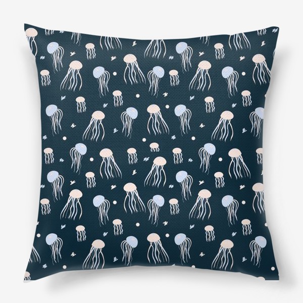 Подушка «Медузы  в море»