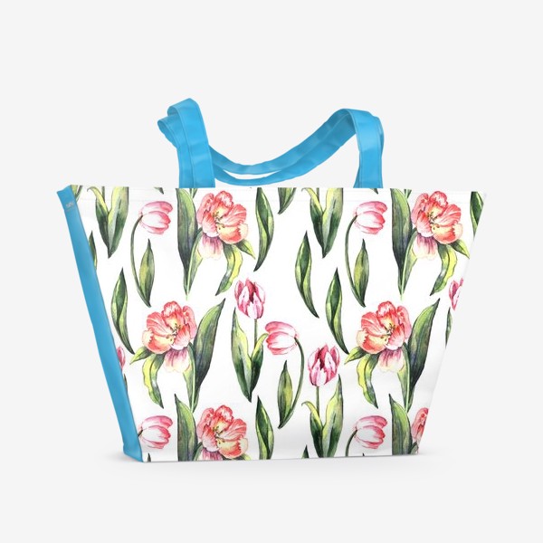 Пляжная сумка «Весенние тюльпаны»