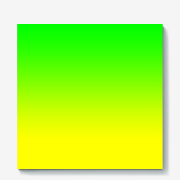 Холст &laquo;Красивый желто зеленый (салатовый) градиент, 2 цвета&raquo;