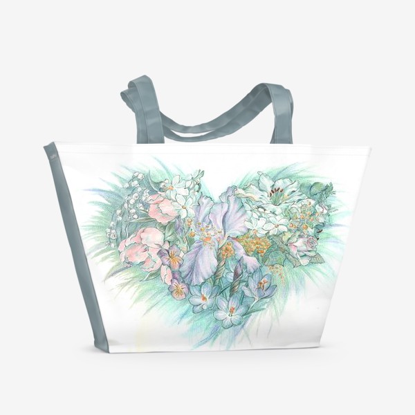 Пляжная сумка «Сердце весны»