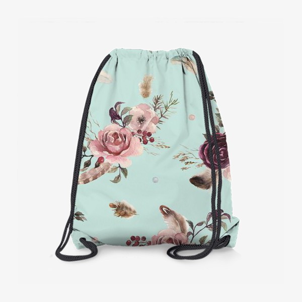 Рюкзак «Принт акварельные цветы.»