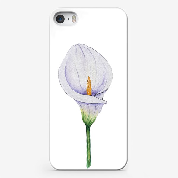 Чехол iPhone «Белый цветок калла.»
