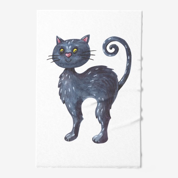Полотенце «Милый черный котик»