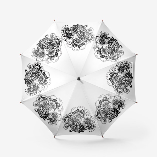 Зонт «Сказочный букет цветов»