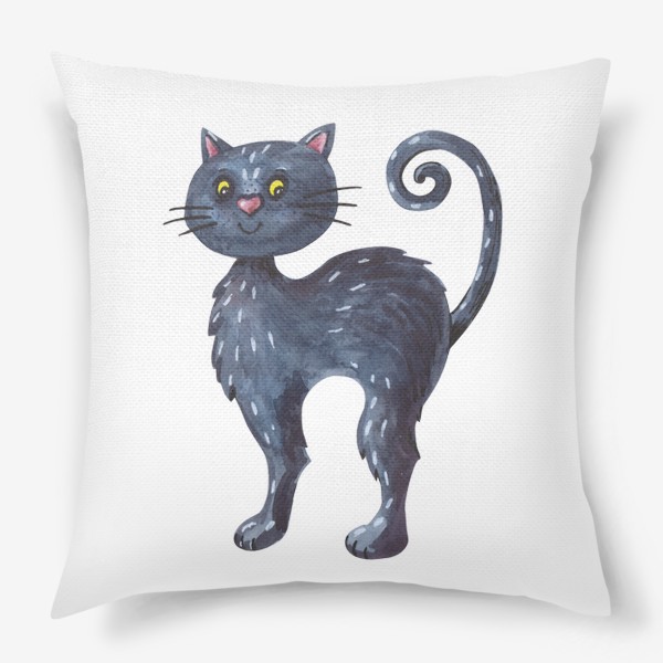 Подушка «Милый черный котик»