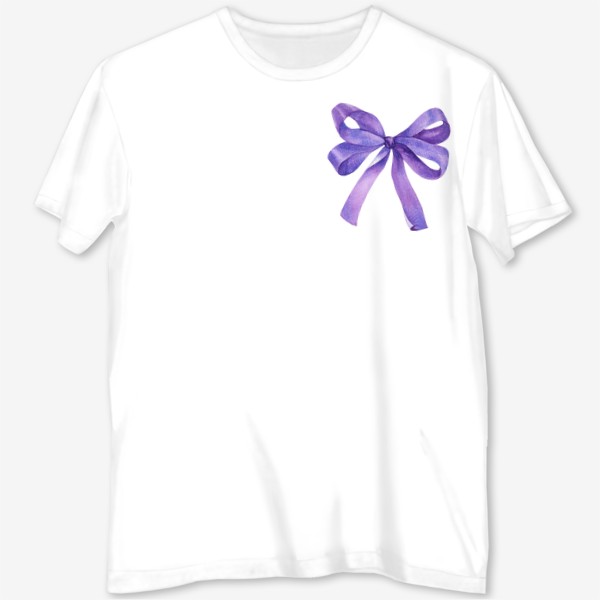 Футболка с полной запечаткой «Фиолетовый Бант Подарок»