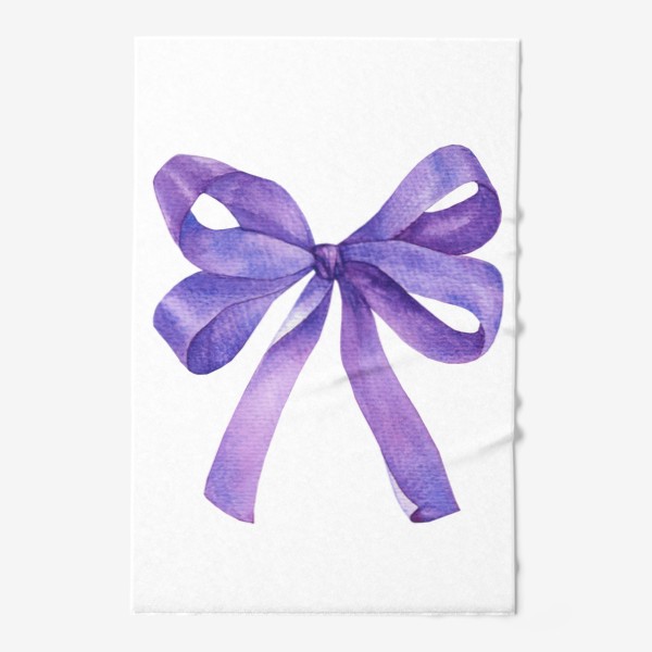 Полотенце «Фиолетовый Бант Подарок»