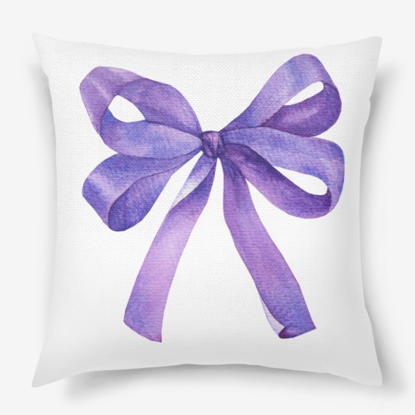 Подушка «Фиолетовый Бант Подарок»