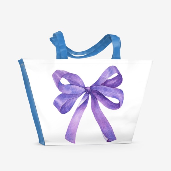 Пляжная сумка «Фиолетовый Бант Подарок»