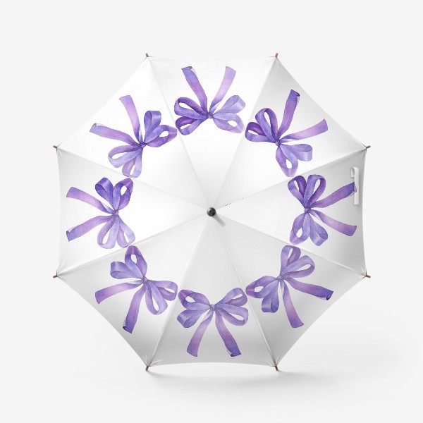 Зонт «Фиолетовый Бант Подарок»
