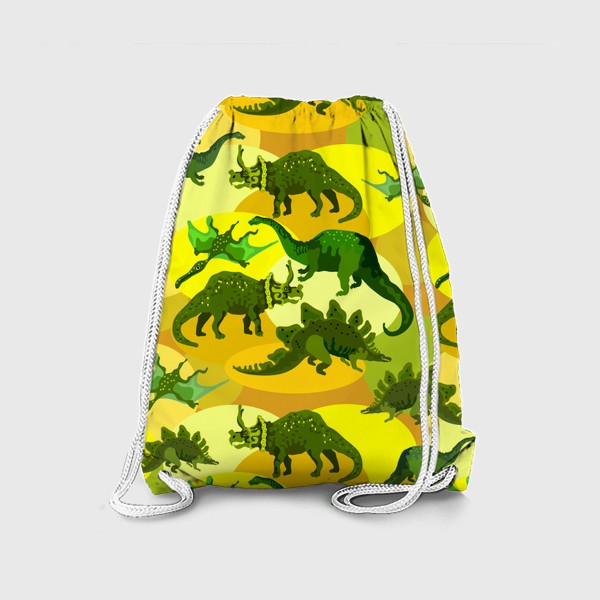 Рюкзак «Динозавры на желтом песке»