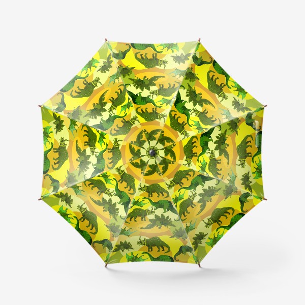 Зонт «Динозавры на желтом песке»
