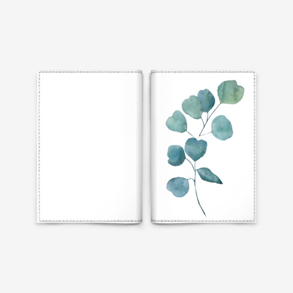 Обложка для паспорта «Эвкалипт Растения Подарок»