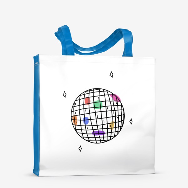 Сумка-шоппер «Контурный диско шар»