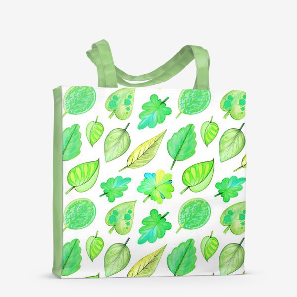 Сумка-шоппер «Зелёные листья»