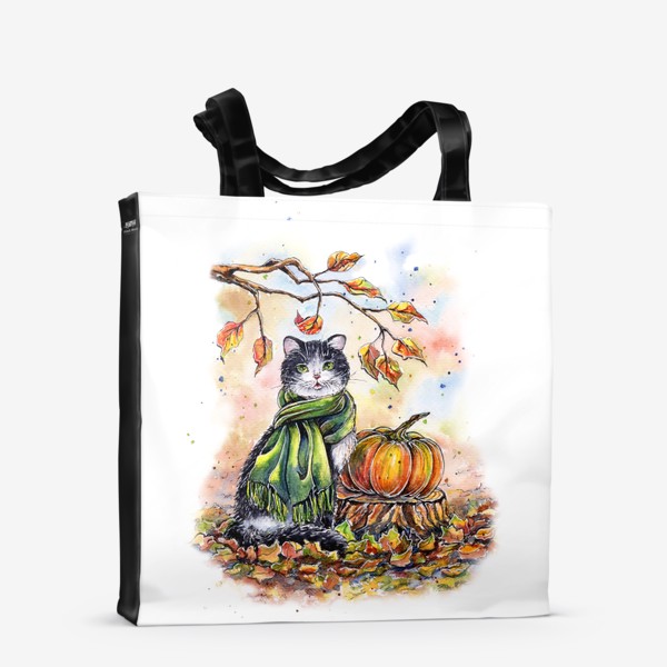 Сумка-шоппер «Осенний кот»