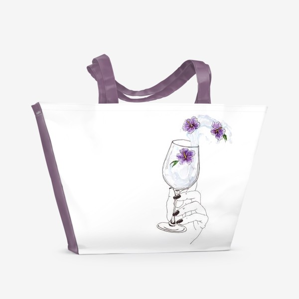 Пляжная сумка «Цветочный всплеск »