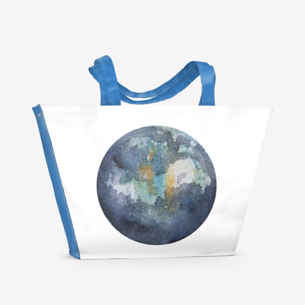 Пляжная сумка «Планета - Космос - Люблю нашу планету»