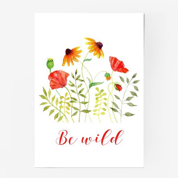Постер «be wild»