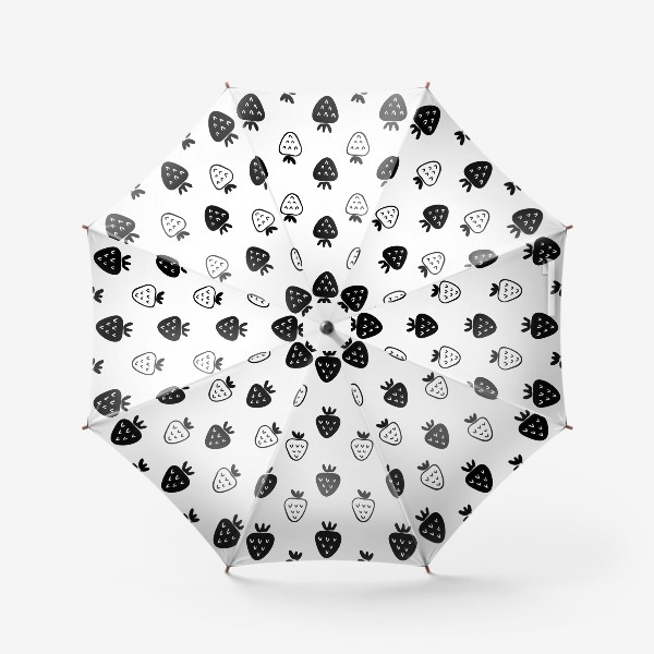 Зонт «Клубничный паттерн»