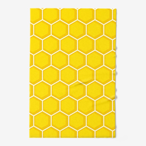 Полотенце «Пчелиные соты паттерн»