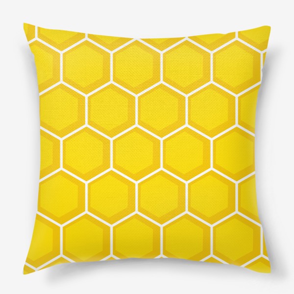 Подушка «Пчелиные соты паттерн»