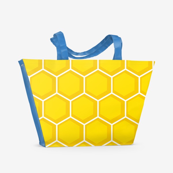 Пляжная сумка &laquo;Пчелиные соты паттерн&raquo;
