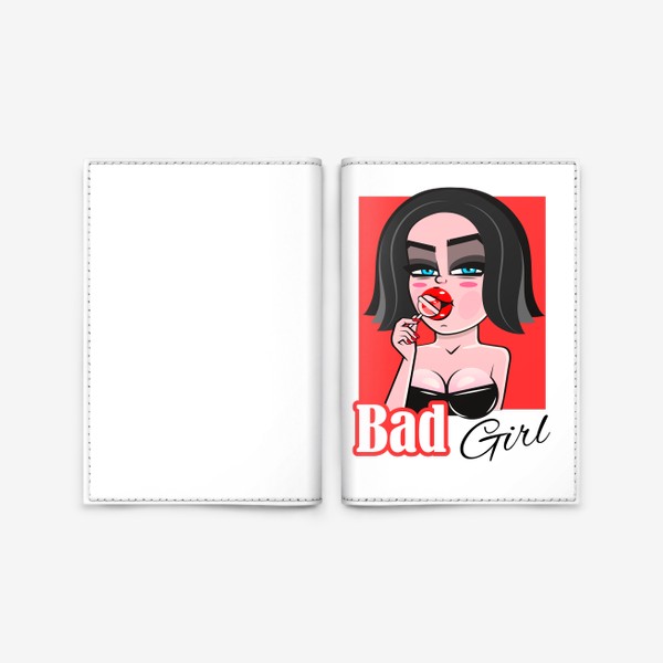 Обложка для паспорта «девушка»