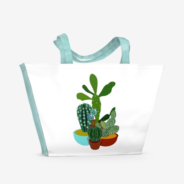 Пляжная сумка «Три кактуса»