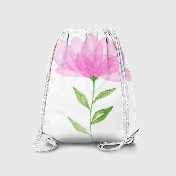Рюкзак &laquo;Розовый прозрачный цветок&raquo;