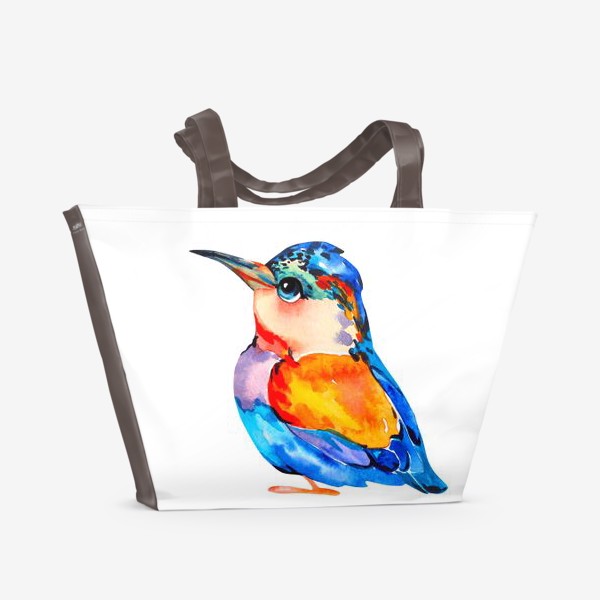 Пляжная сумка «Радужная птица »