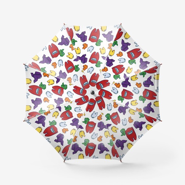 Зонт «AMONG US pattern white»