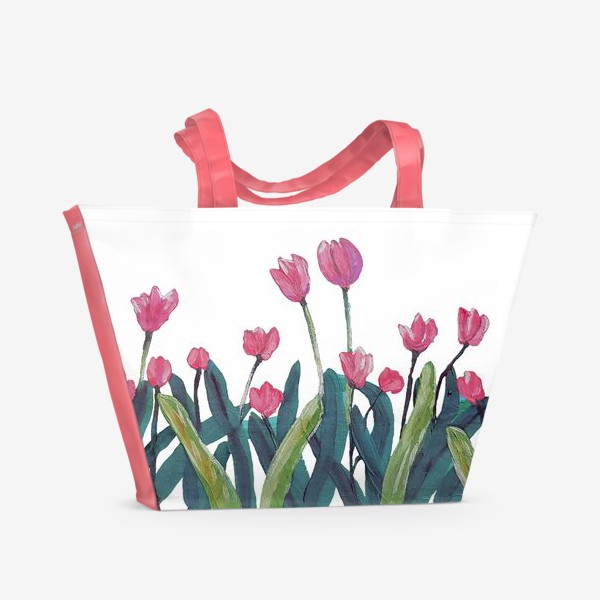 Пляжная сумка «Поле тюльпанов»