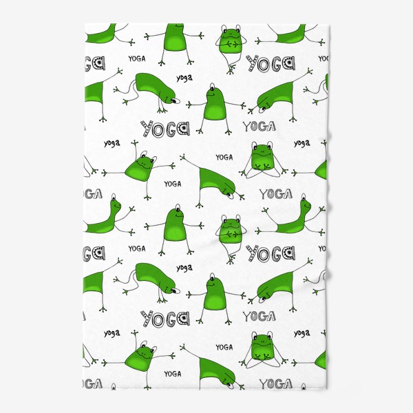 Полотенце «Йога с лягушкой»