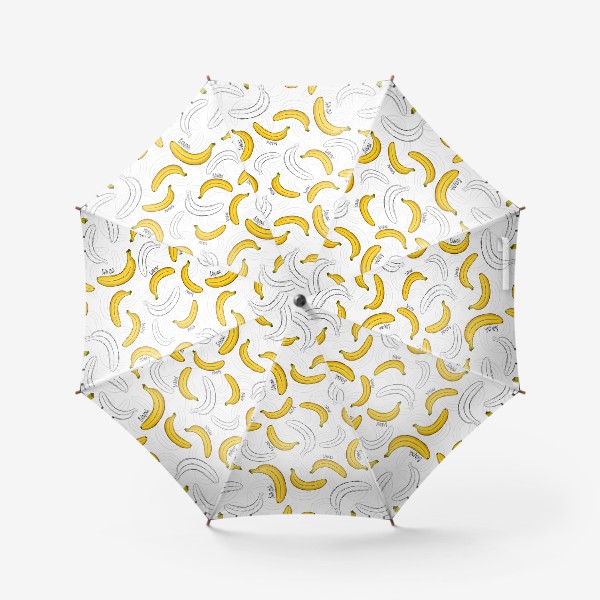 Зонт «Бананы с надписями banana»