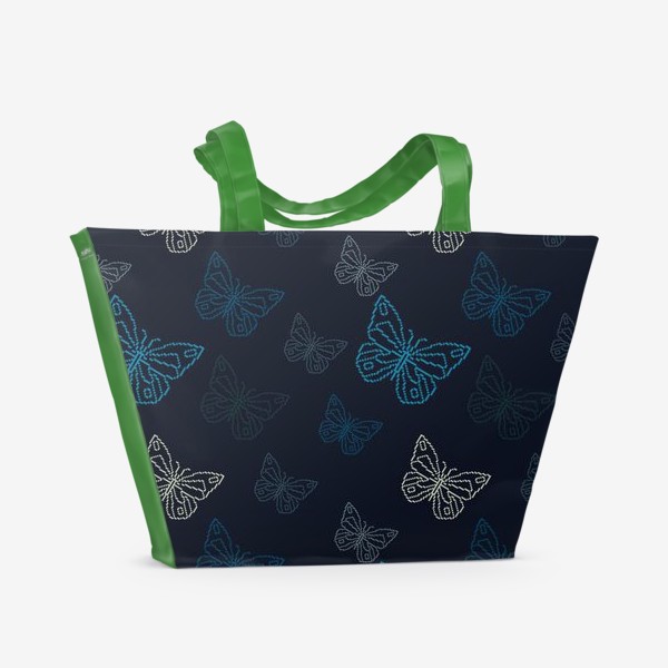 Пляжная сумка «Бабочки в ночи»