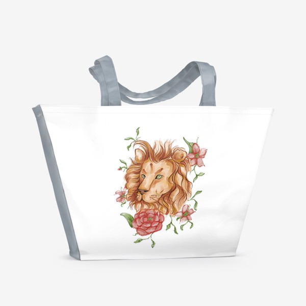 Пляжная сумка «Лев, знак зодиака»