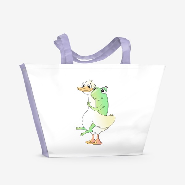 Пляжная сумка «Goose and Frog»