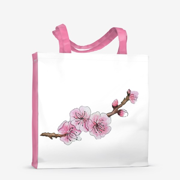 Сумка-шоппер «Цветущая ветка сакуры»