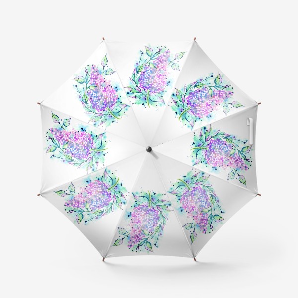 Зонт «Ветка Сирени. Цветы.»