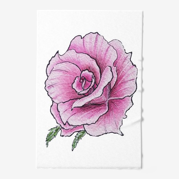 Полотенце «Розовая роза»