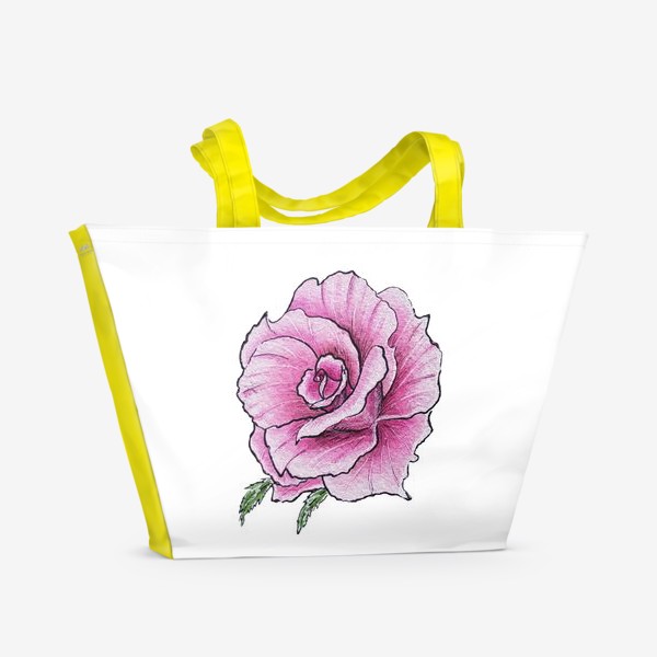 Пляжная сумка &laquo;Розовая роза&raquo;