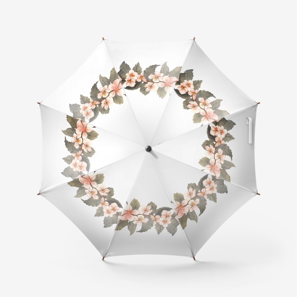 Зонт «Яблоневый цвет - Розовые цветы»