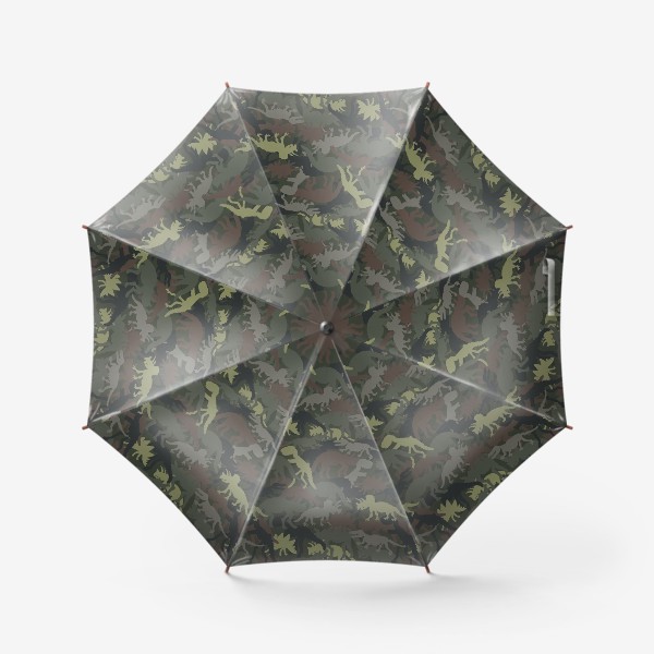 Зонт «Динозавры хаки»
