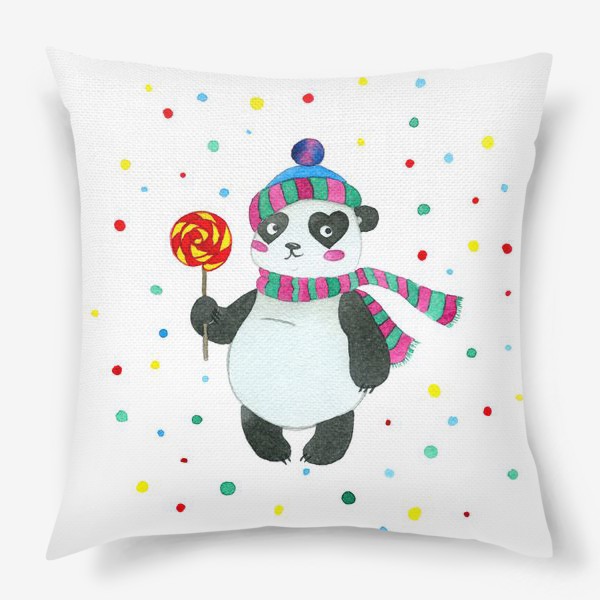 Подушка «Панда. Зима»