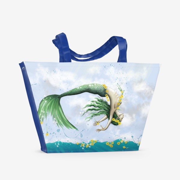 Пляжная сумка «русалка»