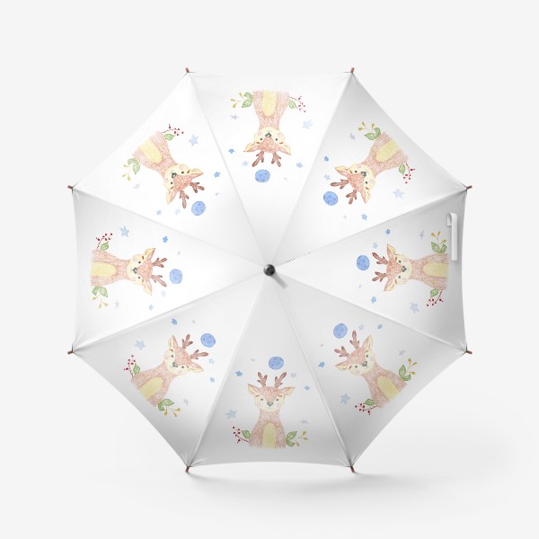 Зонт «Милый оленёнок с рожками »