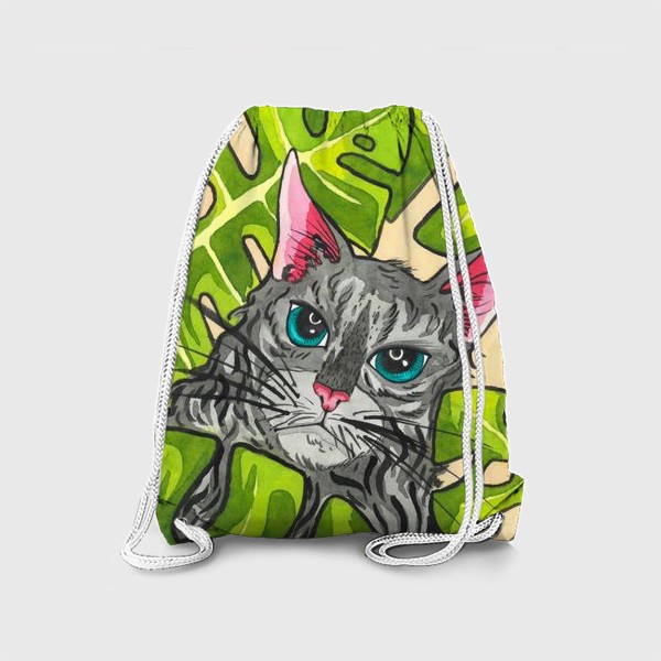 Рюкзак «Тропический кот»