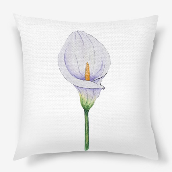 Подушка «Белый цветок калла.»
